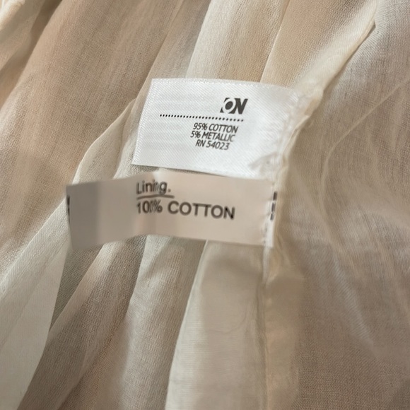 Girls Chiffon dress size L gold cream old navy - Picture 6 of 6